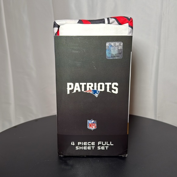 PATRIOTS NFL 4 PIECE FULL SHEET SET - Picture 2 of 3